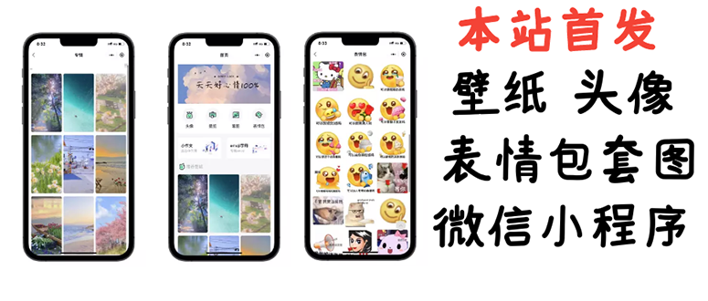 【副业3195期】副业项目：0基础搭建微信壁纸头像表情包小程序（源码+视频教程）