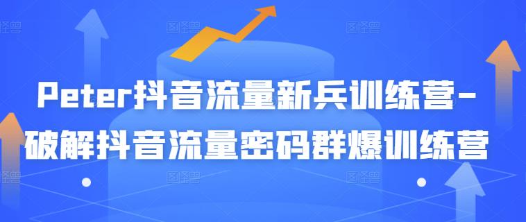 抖音获取高流量的技巧：Peter抖音流量新兵训练营-破解抖音流量密码